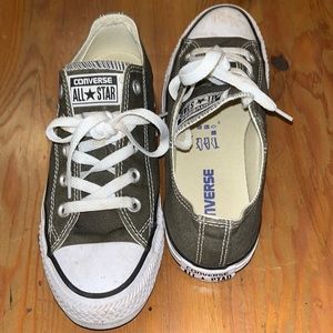 Low top olive green converse